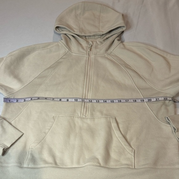 Lole Hoodie Half Zip Cream Long Sleeve Women's Sz XL - Picture 11 of 11